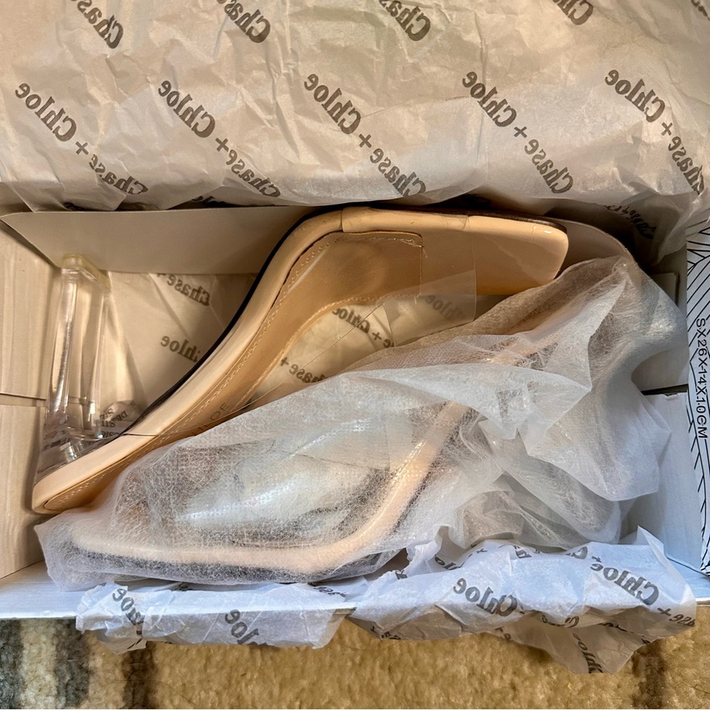 Chase + Chloe Nude Heels